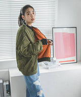 オーバーサイズMA1ミリタリーブルゾン