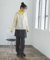 ハーフジップニット