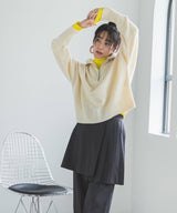 ハーフジップニット