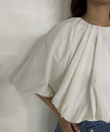 バルーンショートギャザープルオーバー