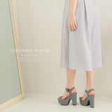 【10/23 10:59までの特別価格】12cm厚底変形ヒール美脚ベルトサンダル 【大きいサイズ】【小さいサイズ】【レディース】【通販】【スタイルアップ】