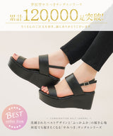 最強やみつき厚底フットベッドコンビネーションベルトサンダル【レディース】【通販】