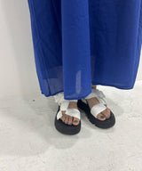 インド綿スキッパーロングワンピース
