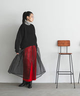 【10/23 10:59までの特別価格】ロングスリーブカラフルリブタートルニット