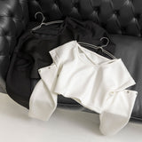 ドロップショルダーBOXショートトップス