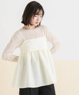 【10/23 10:59までの特別価格】ジャガードペプラムキャミ