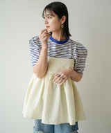 【10/23 10:59までの特別価格】ジャガードペプラムキャミ
