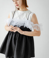 【10/23 10:59までの特別価格】ジャガードペプラムキャミ