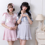 ときめきハートビジューレーススカート