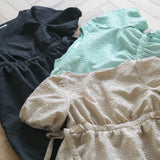 ぽこぽこジャガードミニワンピース