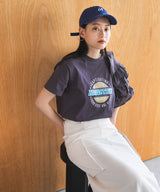 異素材フリルTシャツ【チュール】