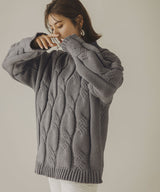 【10/23 10:59までの特別価格】ビッグケーブルスポンジニット