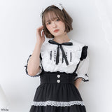 キラキラハートビジューレース2個セットリボンクリップ
