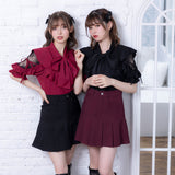 【10/23 10:59までの特別価格】ワイドプリーツミニスカート