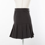 【10/23 10:59までの特別価格】ワイドプリーツミニスカート