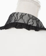 【10/23 10:59までの特別価格】レース重ねハートリボンフリルブラウス