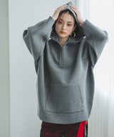 【10/23 10:59までの特別価格】ボンディングハーフジップパーカー