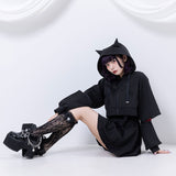 小悪魔ジャージデザインショートパーカー