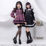 【10/23 10:59までの特別価格】キラキラビジューレース重ねフリルワンピース