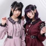 【10/23 10:59までの特別価格】キラキラビジューレース重ねフリルワンピース