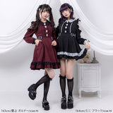【10/23 10:59までの特別価格】キラキラビジューレース重ねフリルワンピース