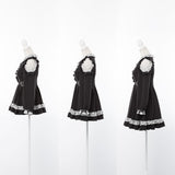 【10/23 10:59までの特別価格】キラキラビジューレース重ねフリルワンピース