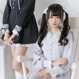 【10/23 10:59までの特別価格】レース重ねパールリボンお嬢様ワンピース