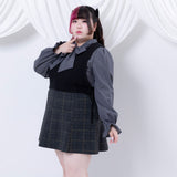 【10/23 10:59までの特別価格】サイドリボンショートニットベスト