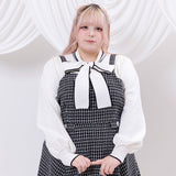 【10/23 10:59までの特別価格】シンプルボウタイニットトップス