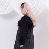 【10/23 10:59までの特別価格】シンプルボウタイニットトップス