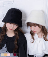 【10/23 10:59までの特別価格】フラッフィ-ファーバケットハット