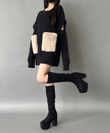 【10/23 10:59までの特別価格】Chatonニットワンピース