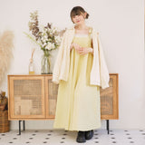 ふわふわジャガードキャミワンピ