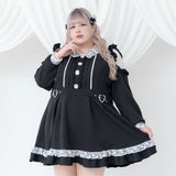 キラキラビジューレース重ねフリルワンピース