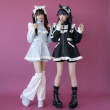 フリルたっぷりメイドジャージワンピース