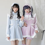 フリルたっぷりメイドジャージワンピース