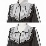 十字架刺繍フリルシスタージャージワンピース