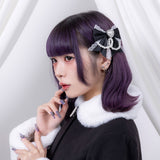 ゆらゆらパールハートビジュー2個セットヘアクリップ
