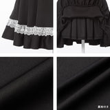 【10/23 10:59までの特別価格】レースアップポンポンリボンフレアスカート