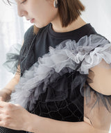 【10/23 10:59までの特別価格】チュールフリルストラップ