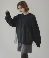 【10/23 10:59までの特別価格】チュールドッキングニット