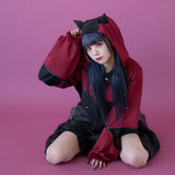 小悪魔ジャージデザインロングパーカー