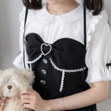 【10/23 10:59までの特別価格】丸襟ビスチェティアードワンピース