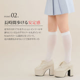 【10/23 10:59までの特別価格】12cm厚底美脚レースアップシューズ