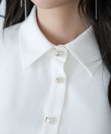 【10/23 10:59までの特別価格】ベルスリーブラインブラウス