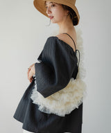 【10/23 10:59までの特別価格】2WAYジャガードオフショルブラウス
