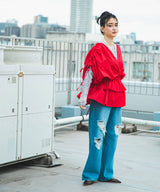 【10/23 10:59までの特別価格】【メール便】シアーギャザートップス【チュール】