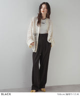 【10/23 10:59までの特別価格】ウエストデザイン2wayタックワイドパンツ
