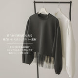 【10/23 10:59までの特別価格】チュールフリルドッキングプルオーバー