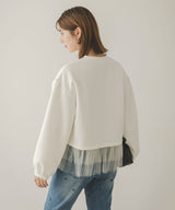 【10/23 10:59までの特別価格】チュールフリルドッキングプルオーバー